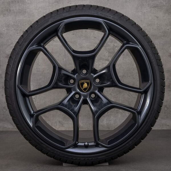 Lamborghini 20 inch Huracan rims Giano alloy winter tires wheels - Image 2