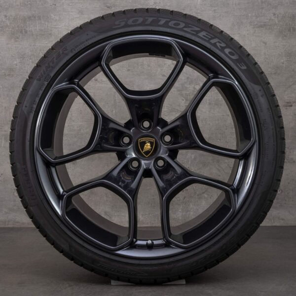 Lamborghini 20 inch Huracan rims Giano alloy winter tires wheels - Image 4