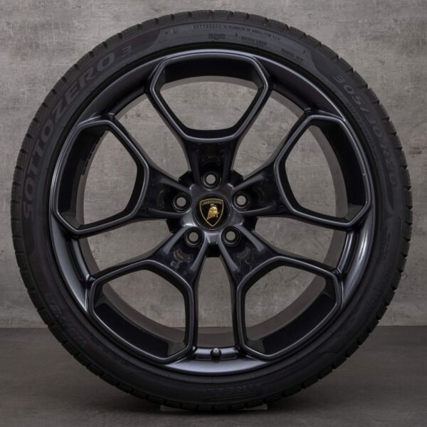 Lamborghini 20 inch Huracan rims Giano alloy winter tires wheels - Image 5