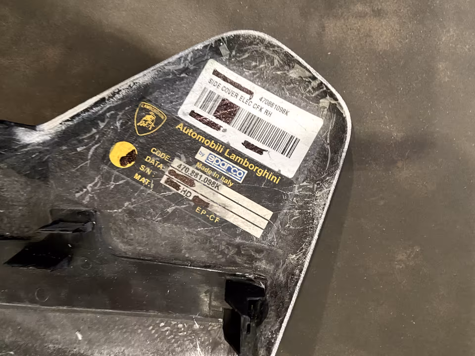 Lamborghini Aventador Seat Cover Carbon Fairing Seat Cove - Image 2