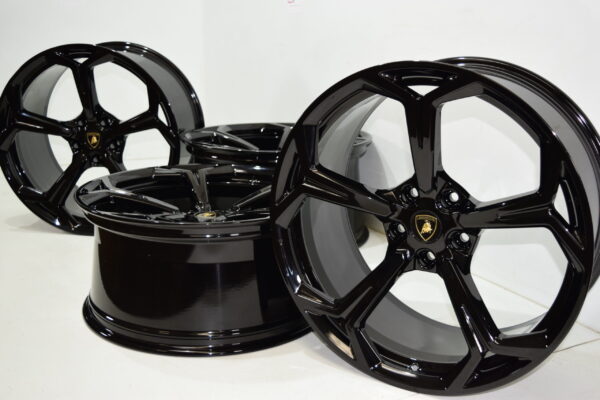 22 LAMBORGHINI URUS WHEELS LAMBO RIMS FACTORY OEM STOCK BLACK 22 STOCK - Image 3