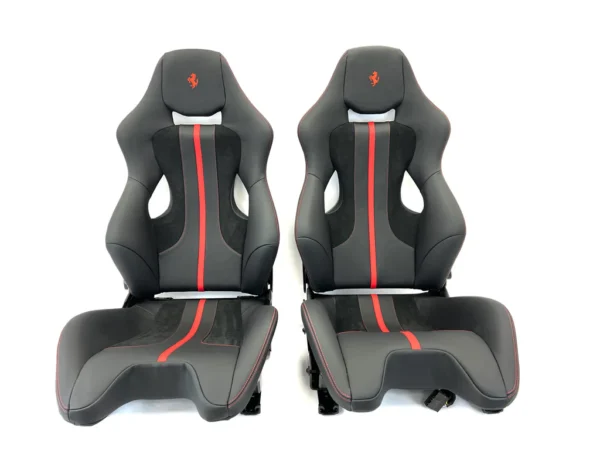 FERRARI 488 PISTA/ 812/ F8 GOLDRAKE CARBON SEAT RED AND BLACK - Image 9