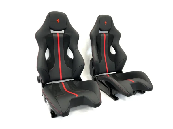FERRARI 488 PISTA/ 812/ F8 GOLDRAKE CARBON SEAT RED AND BLACK - Image 8