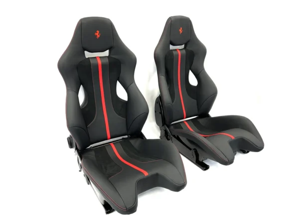 FERRARI 488 PISTA/ 812/ F8 GOLDRAKE CARBON SEAT RED AND BLACK - Image 6