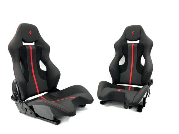 FERRARI 488 PISTA/ 812/ F8 GOLDRAKE CARBON SEAT RED AND BLACK - Image 4