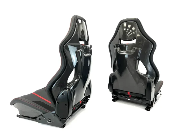 FERRARI 488 PISTA/ 812/ F8 GOLDRAKE CARBON SEAT RED AND BLACK - Image 2