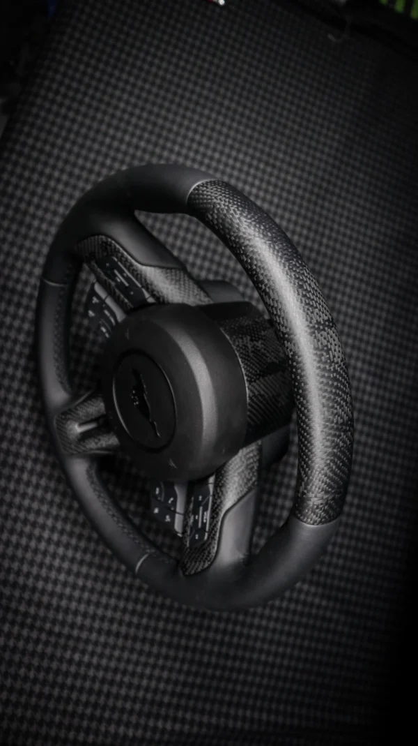 2015-2023 Mustang S550 Matte Camo Carbon Fiber Steering Wheel
