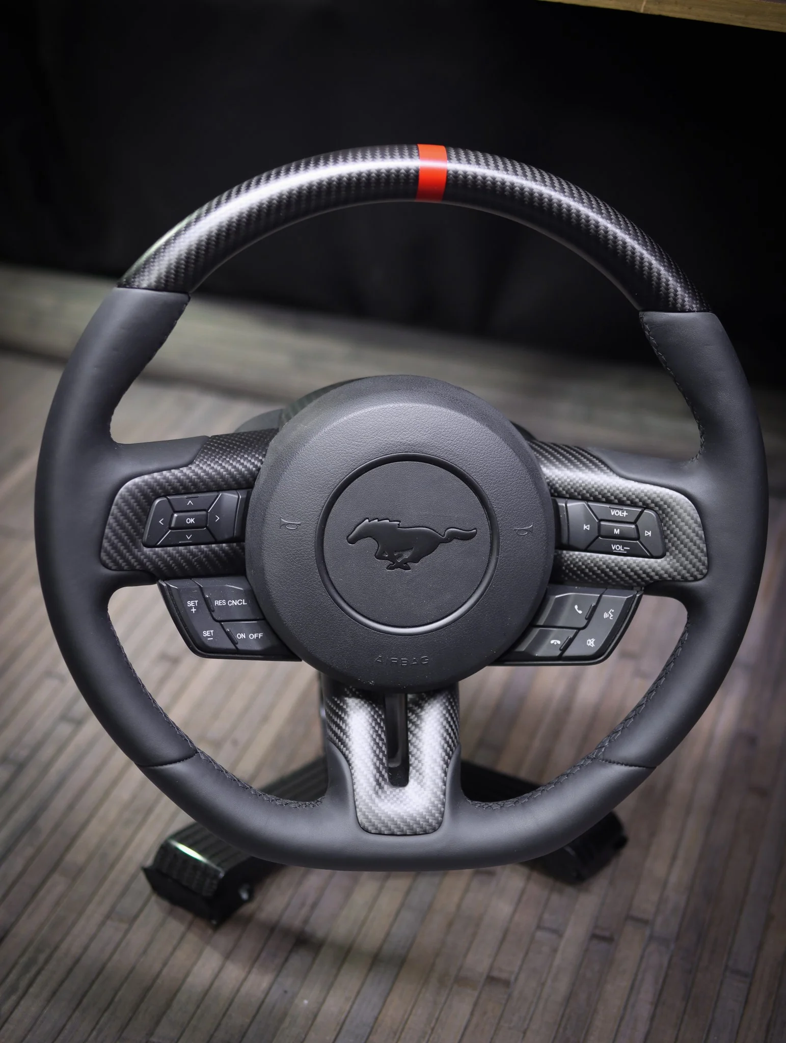 2015-2023 Matte Carbon Fiber Steering Wheel
