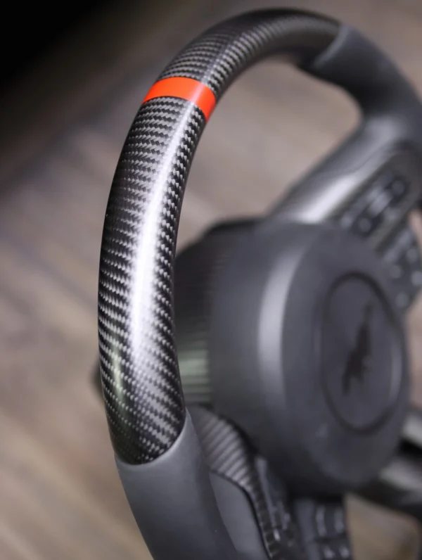 2015-2023 Matte Carbon Fiber Steering Wheel - Image 9