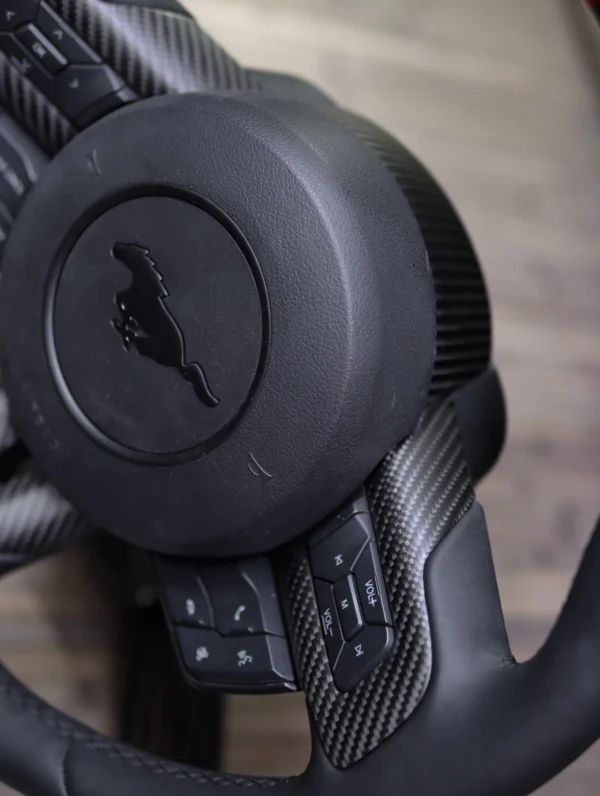 2015-2023 Matte Carbon Fiber Steering Wheel - Image 7