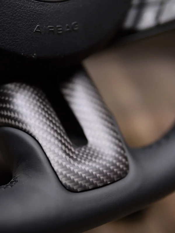2015-2023 Matte Carbon Fiber Steering Wheel - Image 6
