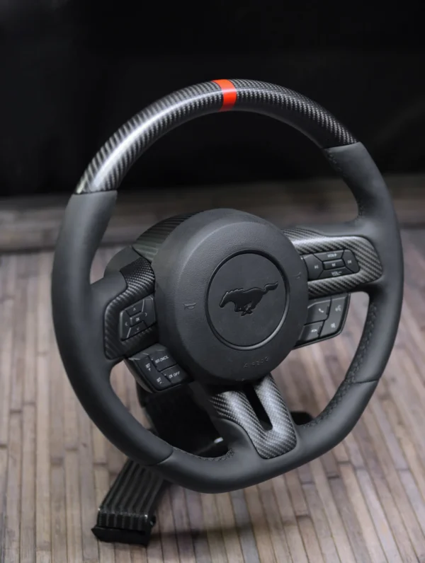 2015-2023 Matte Carbon Fiber Steering Wheel - Image 5