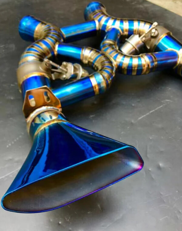 McLaren MP4-12C McLaren 650S Titanium Cat-Back Exhaust System X-Pipe - Image 3