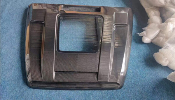 Carbon hood scoop transparent with glass for Mercedes-Benz G-class G400 G500 G450 G63 G550