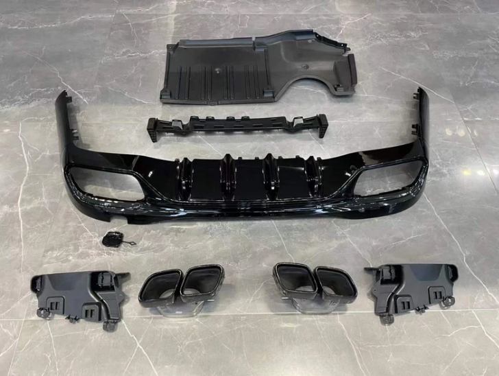 C63 AMG Rear Diffuser and AMG Grille for Mercedes Benz W206 2021+
