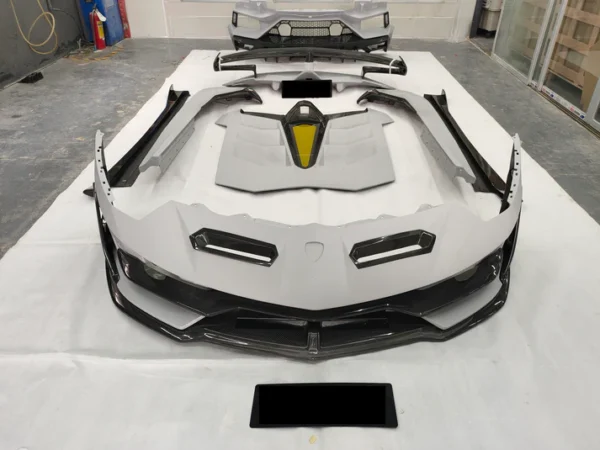 Full dry carbon fiber LP770 SVJ body kit fit Lamborghini Aventador LP700 LP720 LP750 - Image 3