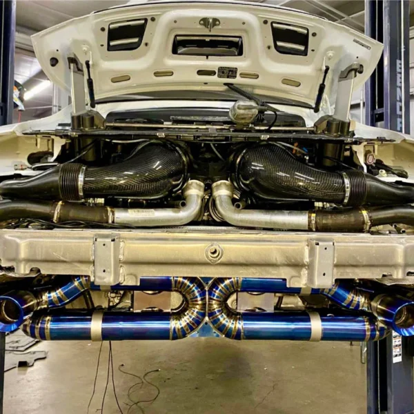 Titanium Cat-Back Exhaust for Porsche 991/911 Turbo S - Image 2