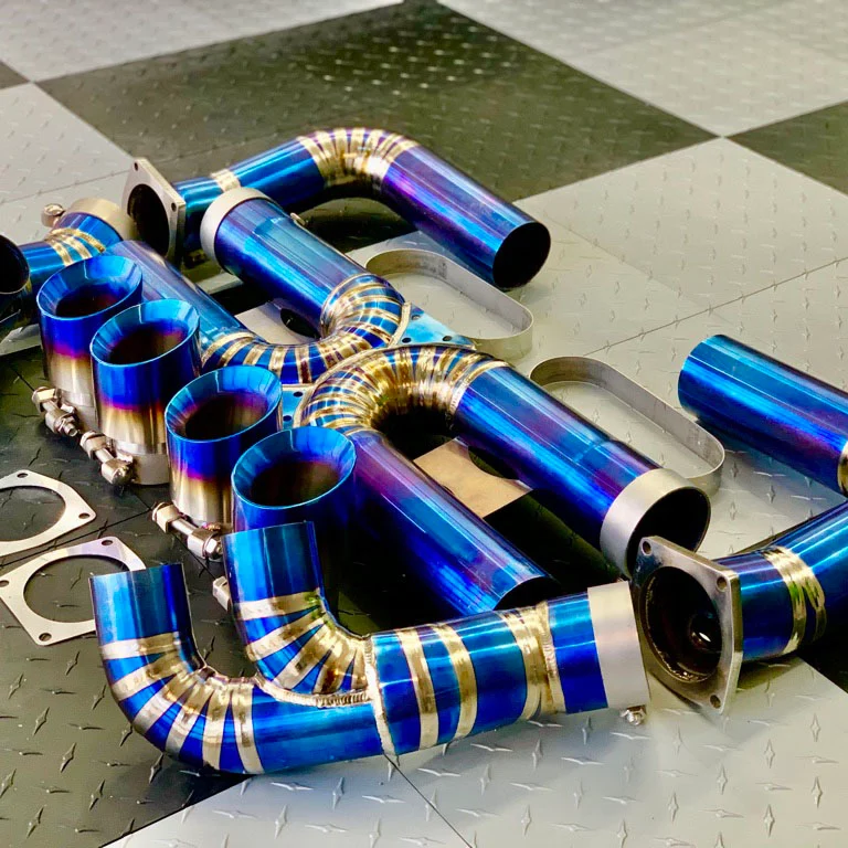 Titanium Cat-Back Exhaust for Porsche 991/911 Turbo S