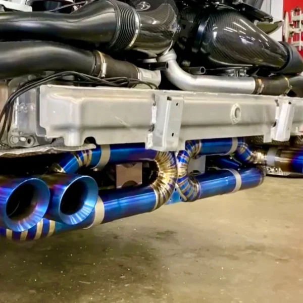 Titanium Cat-Back Exhaust for Porsche 991/911 Turbo S - Image 4