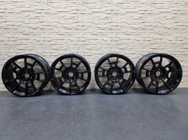 Rolls Royce Wraith Dawn RR5 RR6 Carbon Black Badge Wheels Set Genuine Rims 21 inch.
