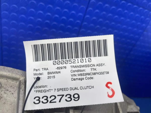 2015-2020 BMW M4 OEM 7 SPEED DUAL CLUTCH TRANSMISSION ASSEMBLY 10K MILES - Image 2