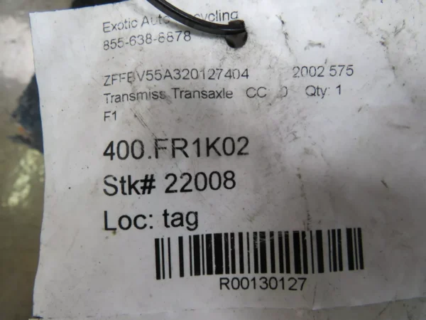 Ferrari 575, F1 Transmission / Transaxle, - Image 2
