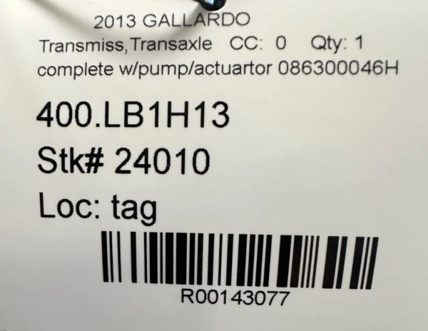 Lamborghini Gallardo LP 560 570, Transmission w/Pump & Actuator, 086300046H - Image 2