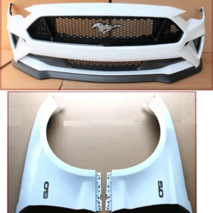 2018 - 23 Ford Mustang GT front bumper cover grille fender set Oxford White Z1