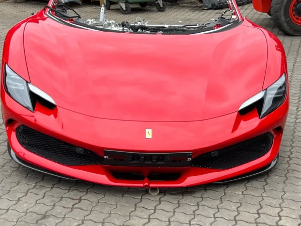 FRONT END FERRARI 296 296GTB GTS CARBON TRIM BUMPER BONNET WINGS HEADLIGHTS SET - Image 24