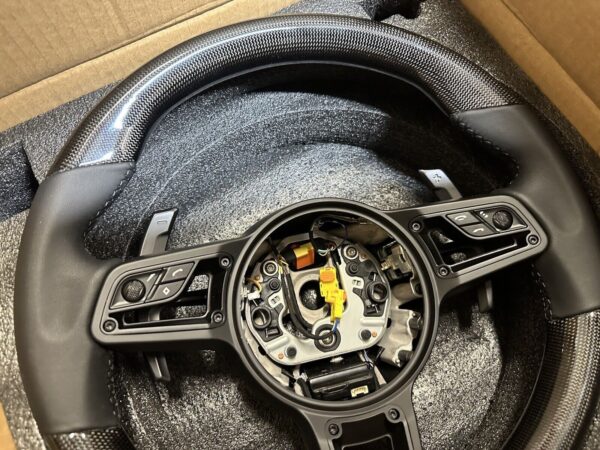 Carbon fiber steering wheel fit for 2015-2021 Porsche Cayenne Macan 911 718 - Image 6