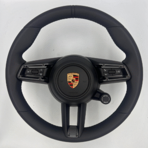 PORSCHE TAYCAN CARRIÈRE GTS volant cuir noir OEM 9J1419091