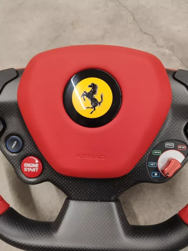 Steering Wheel Red Leather Carbon Fiber LED OEM Ferrari original - Image 7