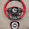 Steering Wheel Red Leather Carbon Fiber LED OEM Ferrari original - Image 2