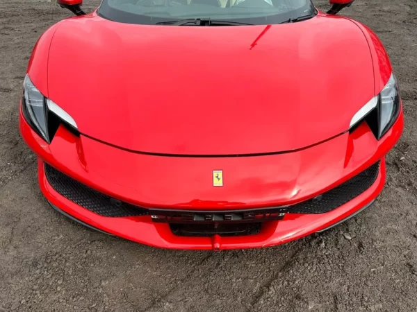 FRONT END FERRARI 296 296GTB GTS CARBON TRIM BUMPER BONNET WINGS HEADLIGHTS SET
