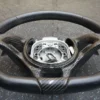 Carbon Fiber Black Leather Steering Wheel OEM McLaren 650S - Image 3