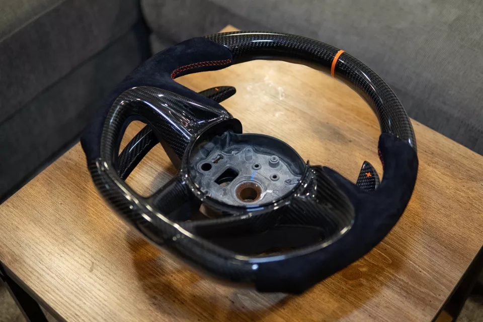 Custom Carbon Fiber Steering Wheel Fit McLaren 720S 570 600LT with Paddle Shift