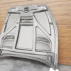 Maserati Granturismo MC Stradale Lift - OE Bonnet Hood Lid Engine Cover - CARBON - Image 3