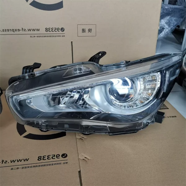 Infiniti Q50 2pcs Left & right Front EU LED Headlights With and without AFS V37 - Image 4