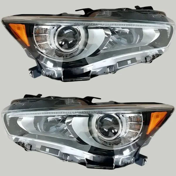 Infiniti Q50 2pcs left & Right Passenger US LED Headlights AFS