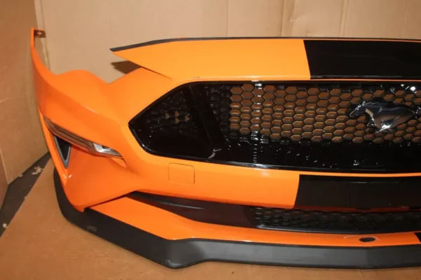 2018-2022 Ford Mustang GT Front Bumper W/ Fog Lights - Twister Orange FM 200 OEM - Image 5