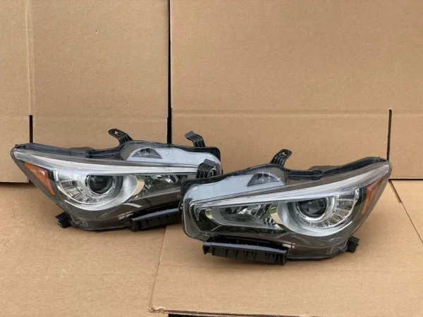 2014 2015 2016 2017 Headlight for Infiniti Q50 Q50S LH + RH LED AFS Adaptive!