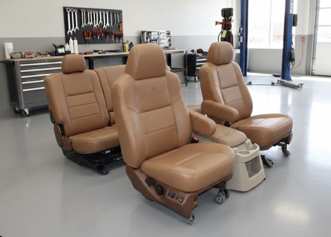 99-2010 FORD F250 F350 KING RANCH LEATHER SEATS BUCKETS NICE CREW CAB 2006