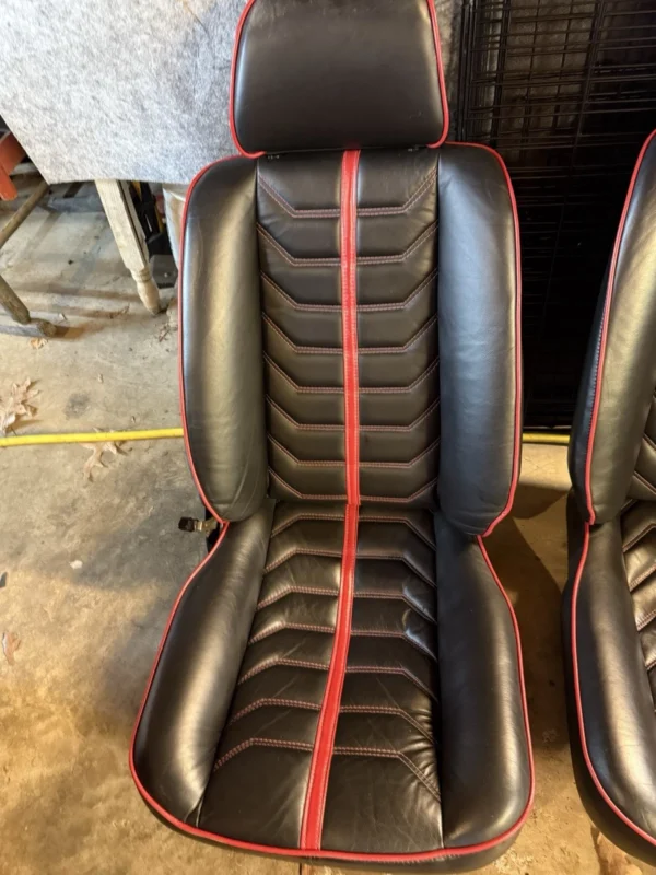Ferrari 308 GTS GTB GTSi GTBi OEM Seats With Hinges And Headrests Used Original - Image 6