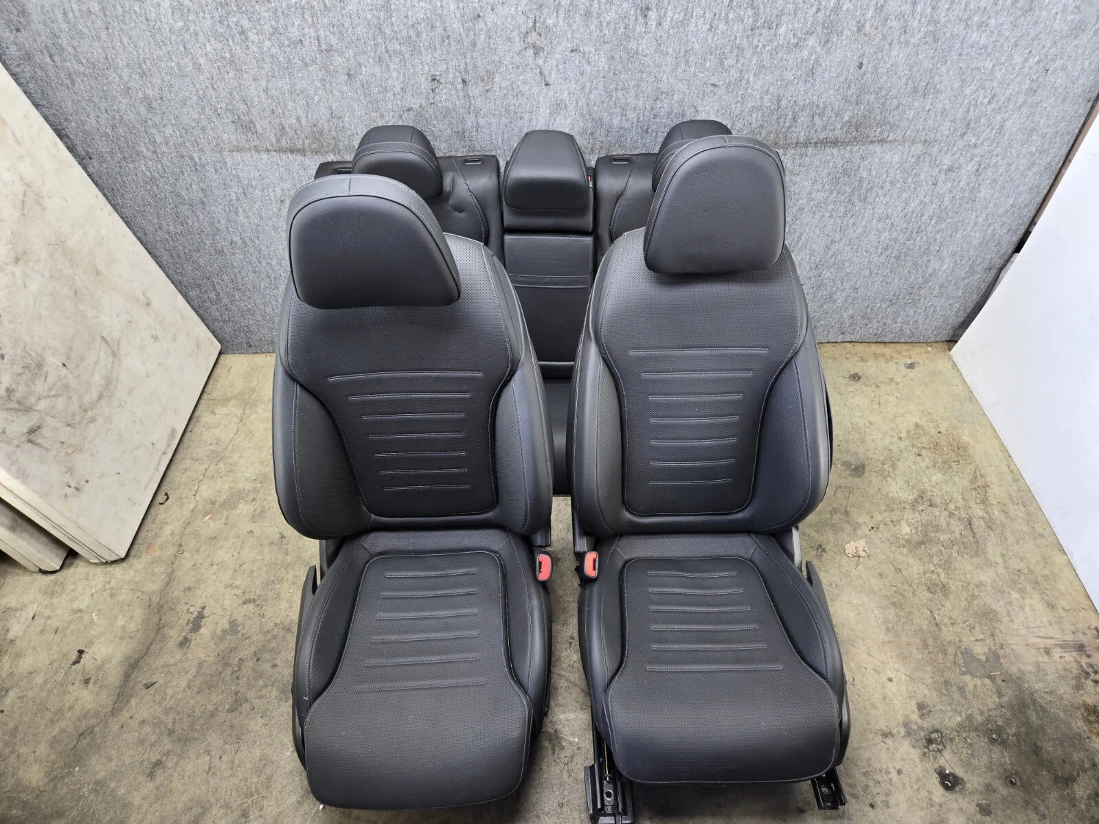 LEATHER SEAT SEATS SET FRONT REAR AMG MERCEDES W206 C43 C300 2K OEM