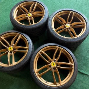 Ferrari 488 Wheels OEM GTB OEM Factory 458 Tires Factory Gold Rare