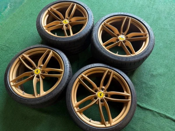 Ferrari 488 Wheels OEM GTB OEM Factory 458 Tires Factory Gold Rare