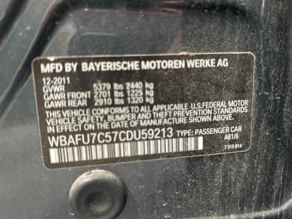 2012 BMW 535I XDrive 3.0L Turbo Engine Assembly 29K Miles Motor AWD N55B30A 2013 - Image 13