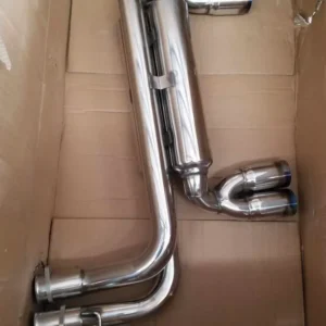 Performance Dual CatBack Exhaust Muffler System 00-05 BMW E46 M3 3.2L Burnt Tip