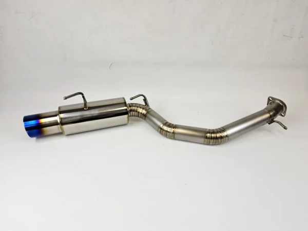 Titanium Burnt Tip Single Exit Muffler Catback Exhaust For 09-21 Nissan 370Z - Image 2
