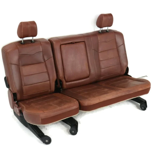 2008-2010 FORD F250 KING RANCH FRONT & REAR SEAT SET W/ CENTER CONSOLE -WILL FIT 99-10 SUPERDUTY - Image 3